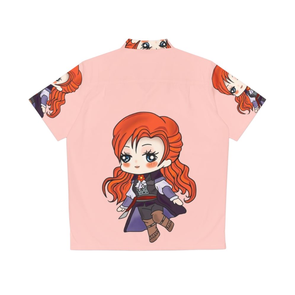 Assassin's Creed Elise Chibi Fan Art Hawaiian Shirt - Back