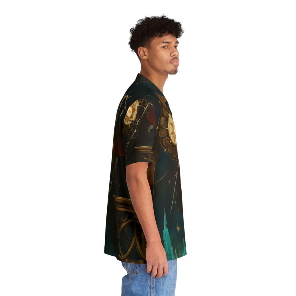 Azem Hawaiian Shirt with sun and zodiac motif - People Pight