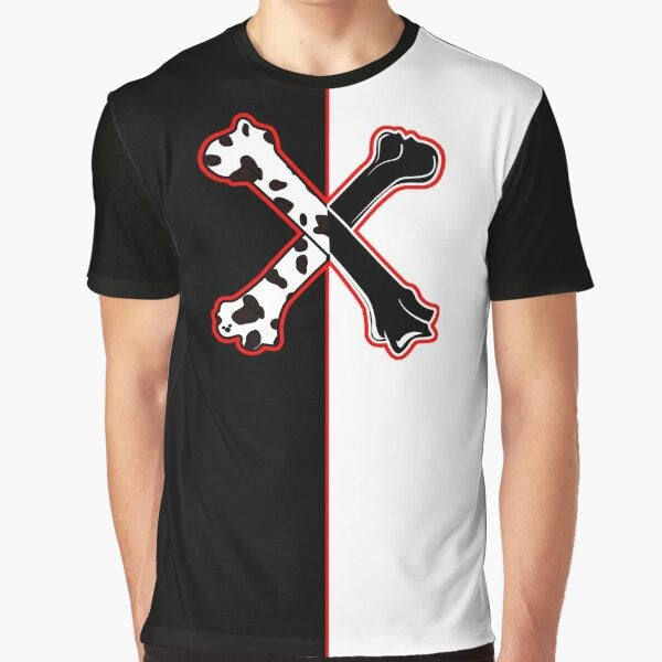 Dalmatian cross bones graphic design t-shirt for Disney fans