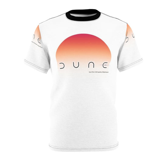 Dune-inspired science fiction desert sun all-over print t-shirt