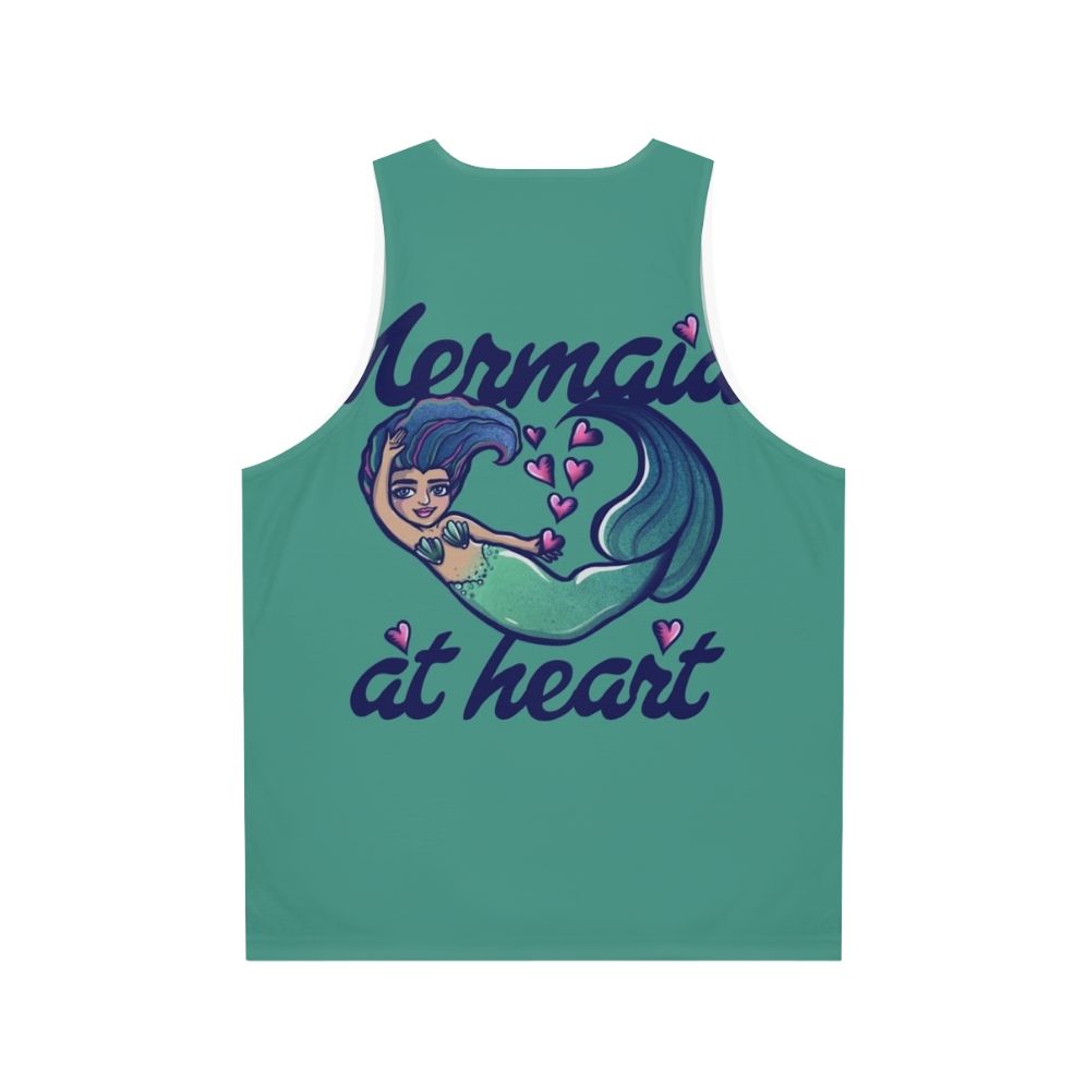 Mermaid-themed unisex tank top - Back