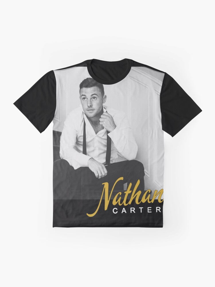 Handsome Nathan Carter Graphic T-Shirt - Flat lay