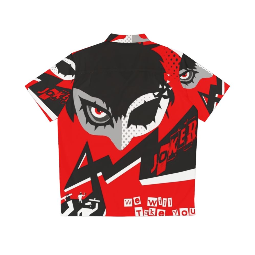 Persona 5 Joker "Take Your Heart" Hawaiian Shirt - Back