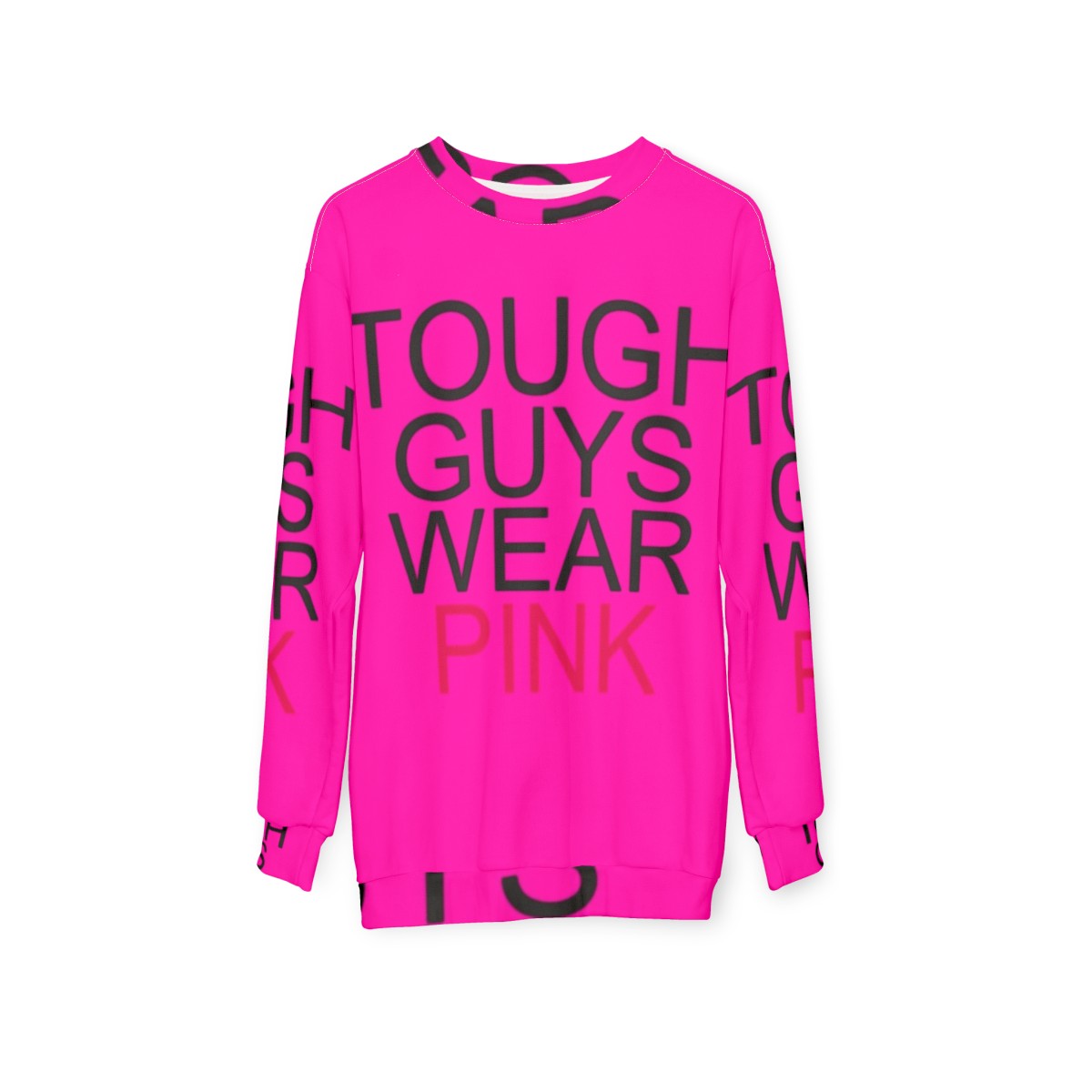 Tough Guys Wear Pink Roblox Infected Sweatshirt - hanging