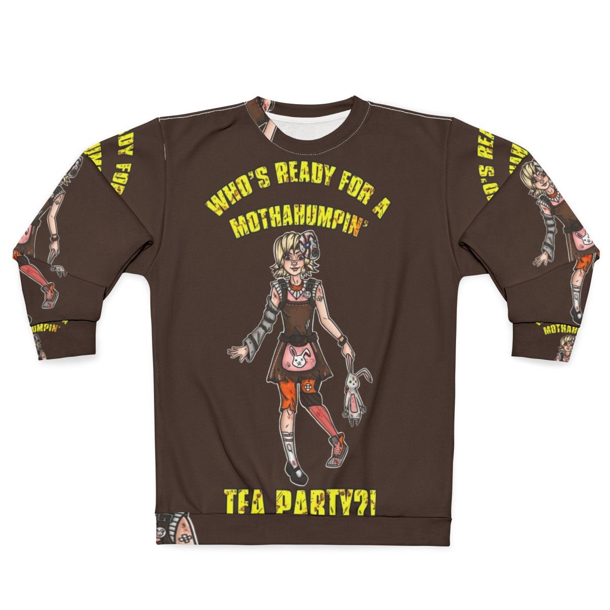 Borderlands Tiny Tina Mothahumpin Tea Party Sweatshirt