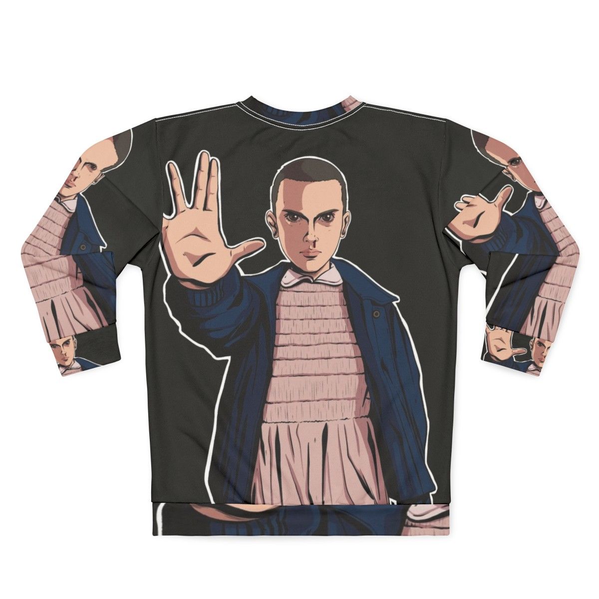 Eleven Stranger Things Fanart Sweatshirt - Back