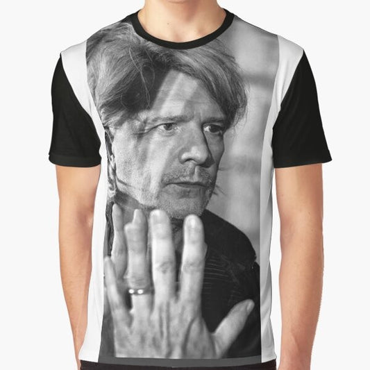 Indochina 40 - Nicola Sirkis Portrait Graphic T-Shirt