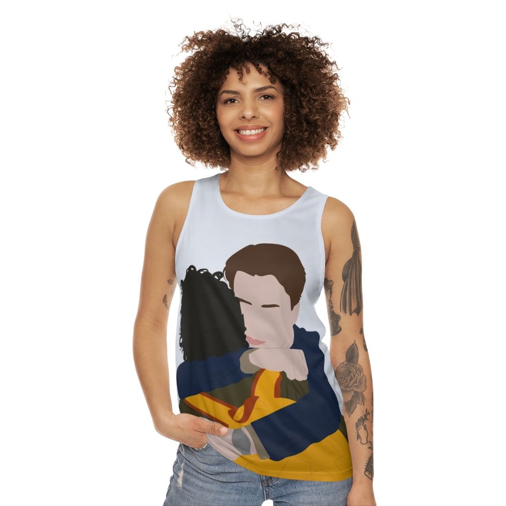 Wilhelm and Simon hugging unisex tank top - women