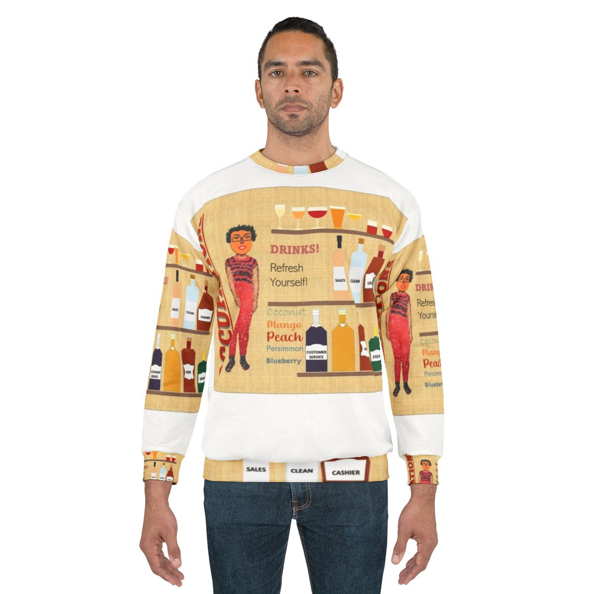 Inspirational occupations and beverages sweatshirt - men