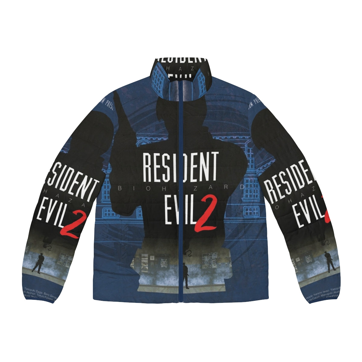 Resident Evil 2 The Licker Minimalist Art Puffer Jacket