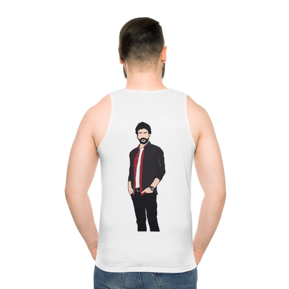 Money Heist The Professor Unisex Tank Top - men back