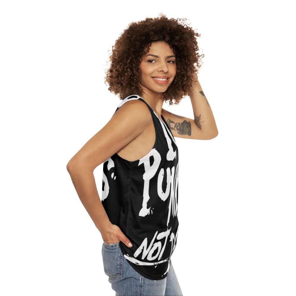 Unisex Pop Punk Rock Music Lover Tank Top - women side