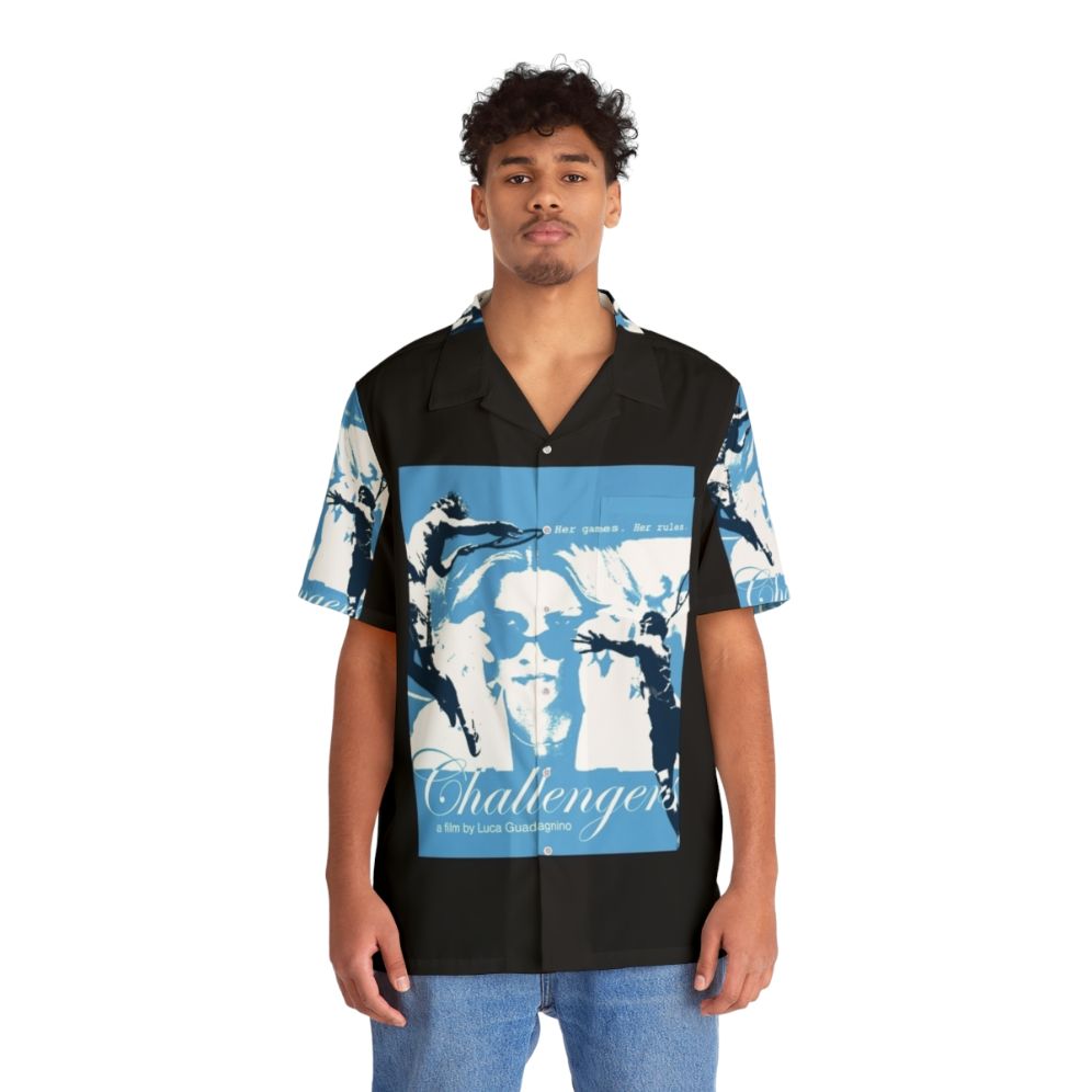 Challengers Movie Hawaiian Shirt featuring Zendaya and tennis players - People Front