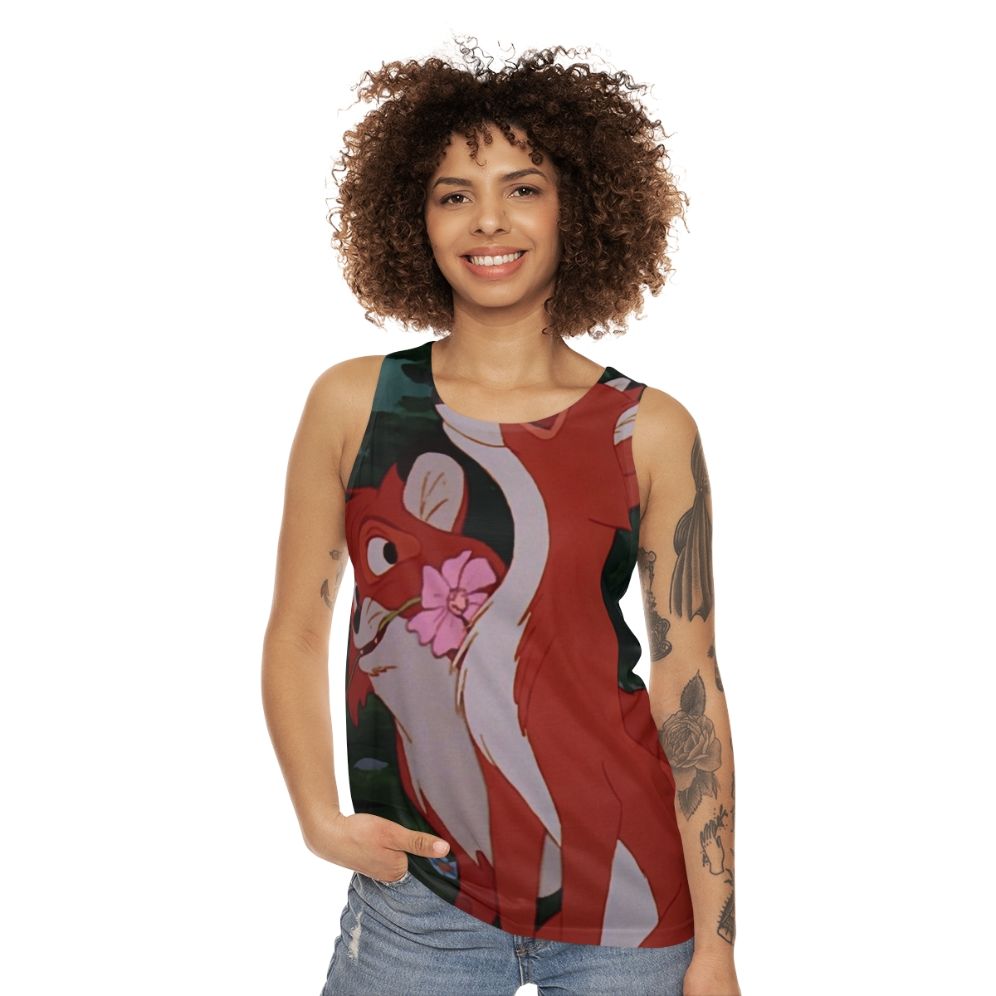 The Fox and the Hound Death and Vixey Unisex Tank Top - women