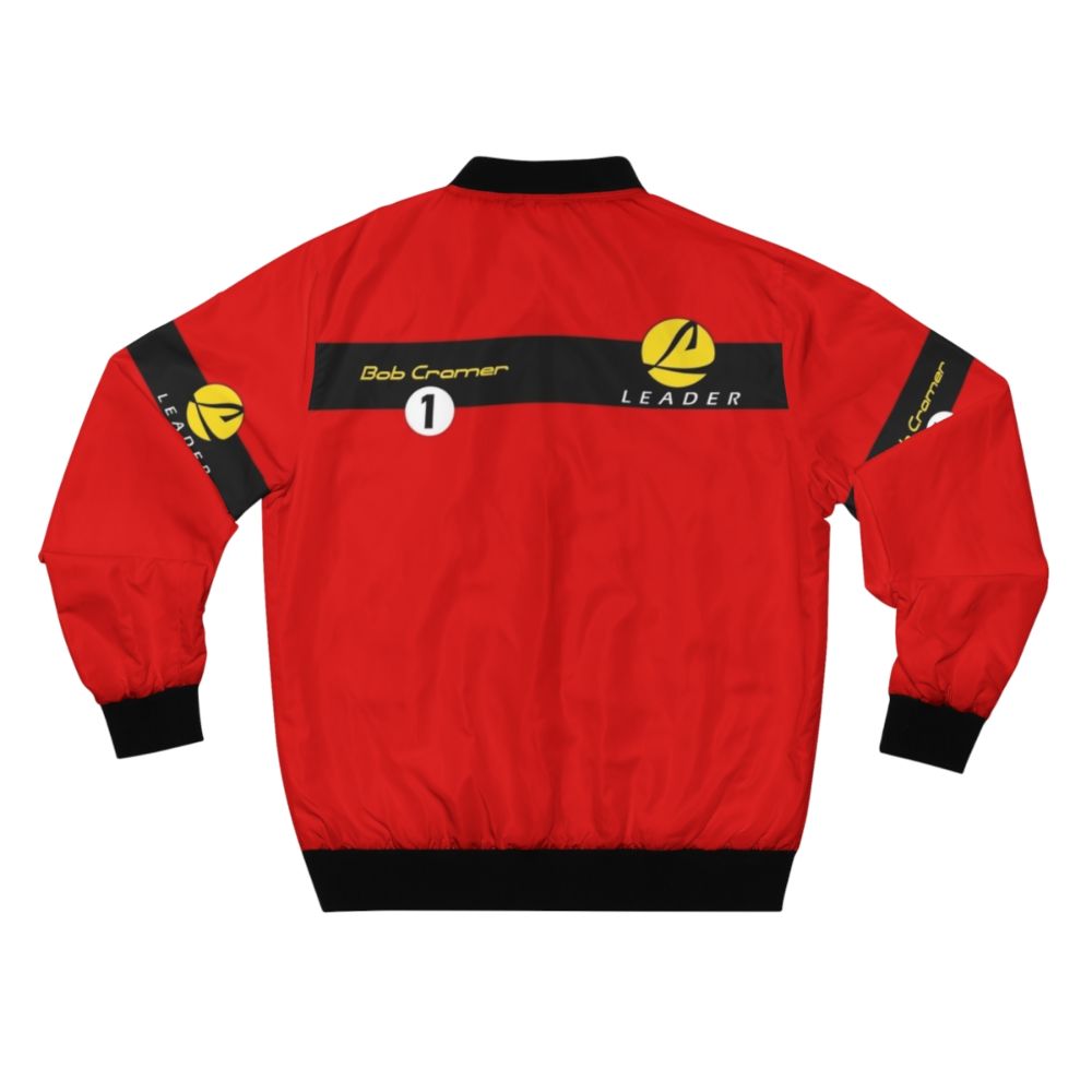 Team Leader Number 1 Bomber Jacket with Racing and Comics Themes - Back