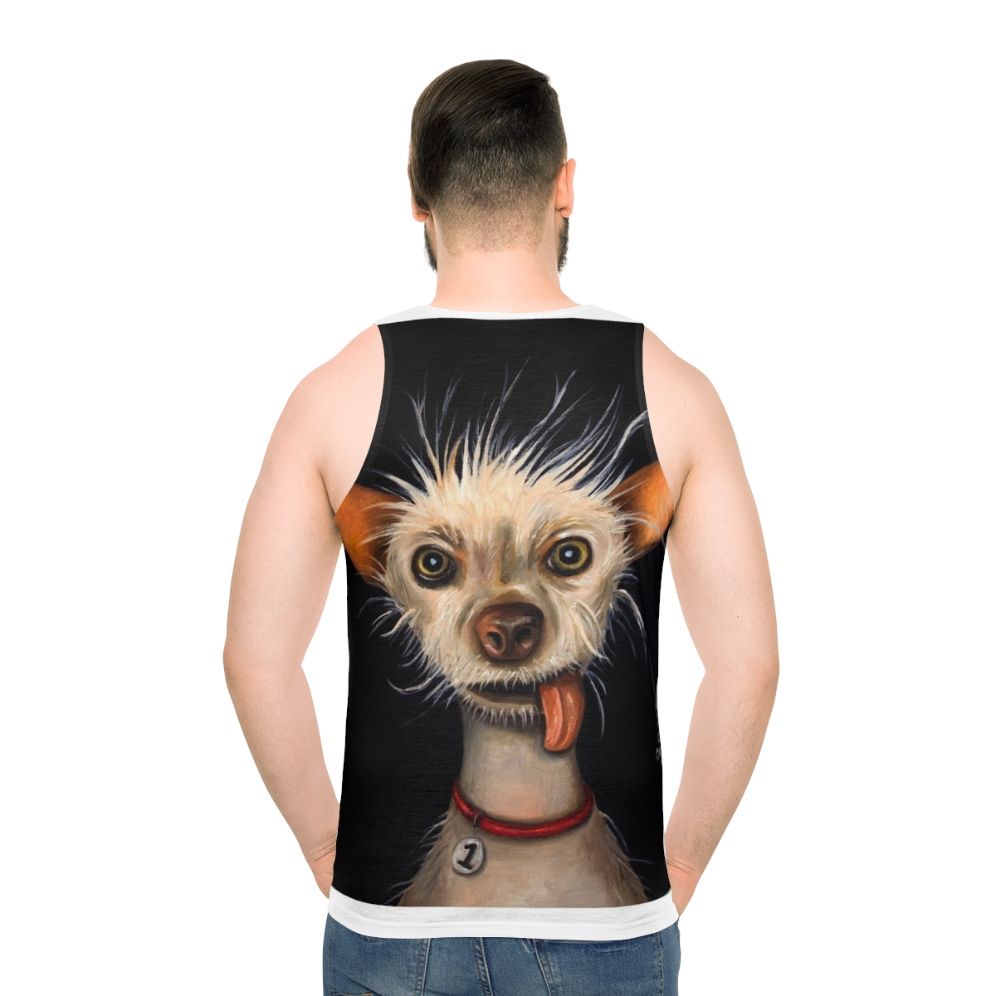 Unisex Ugly Dog Tank Top - men back