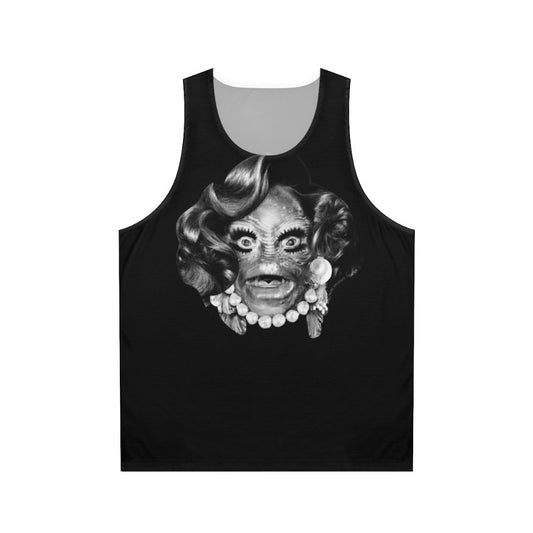 Unisex tank top with Creature From The Black Lagoon monster design