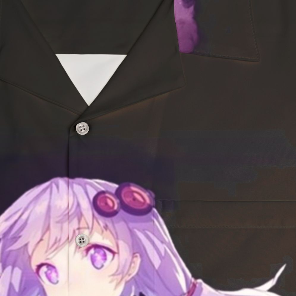 Yuzuki Yukari Anime Hawaiian Shirt - Detail