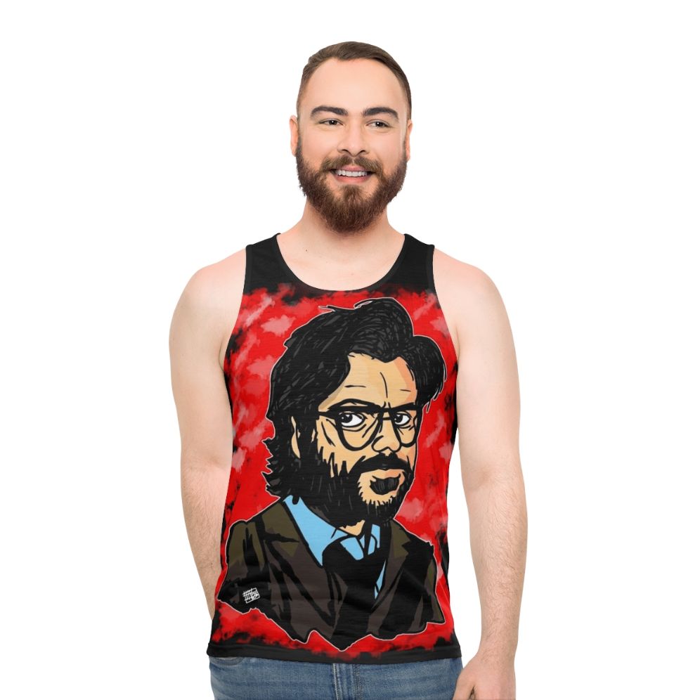 Professor from Money Heist Unisex Tank Top - men