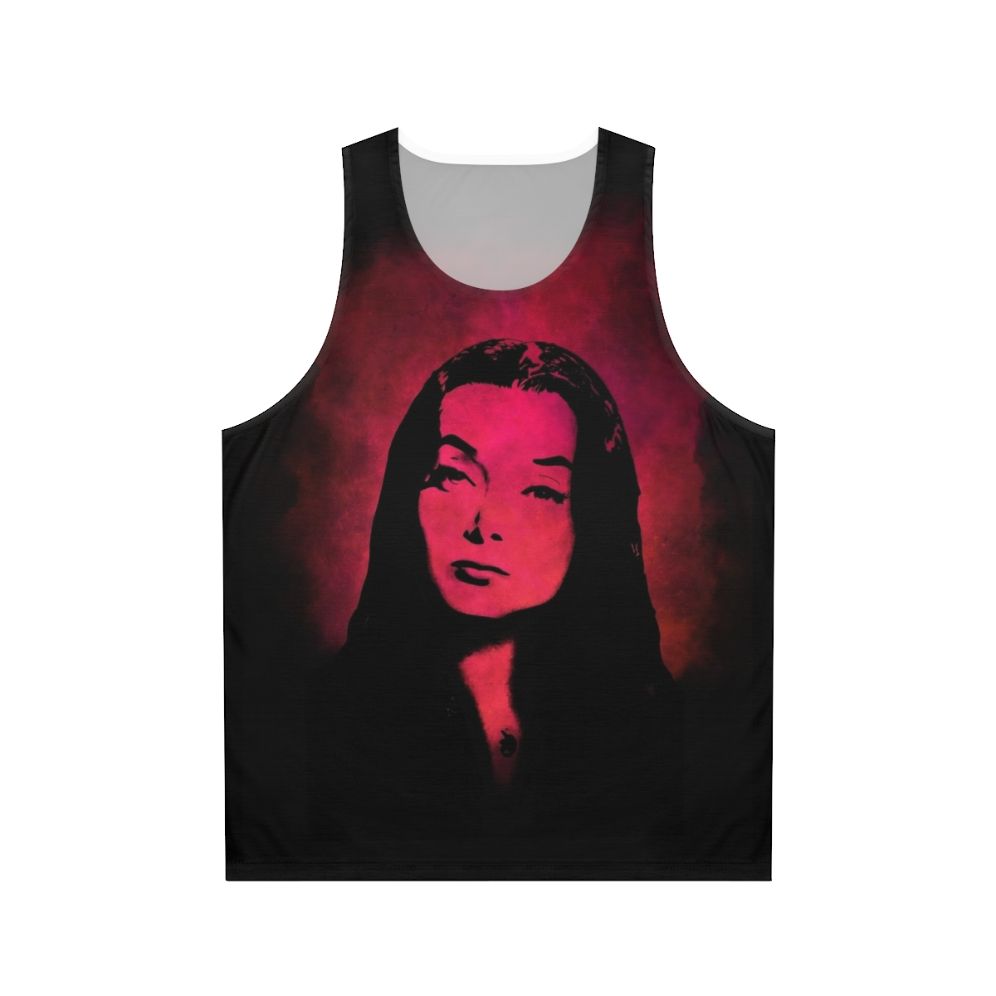 Morticia Addams inspired gothic unisex tank top