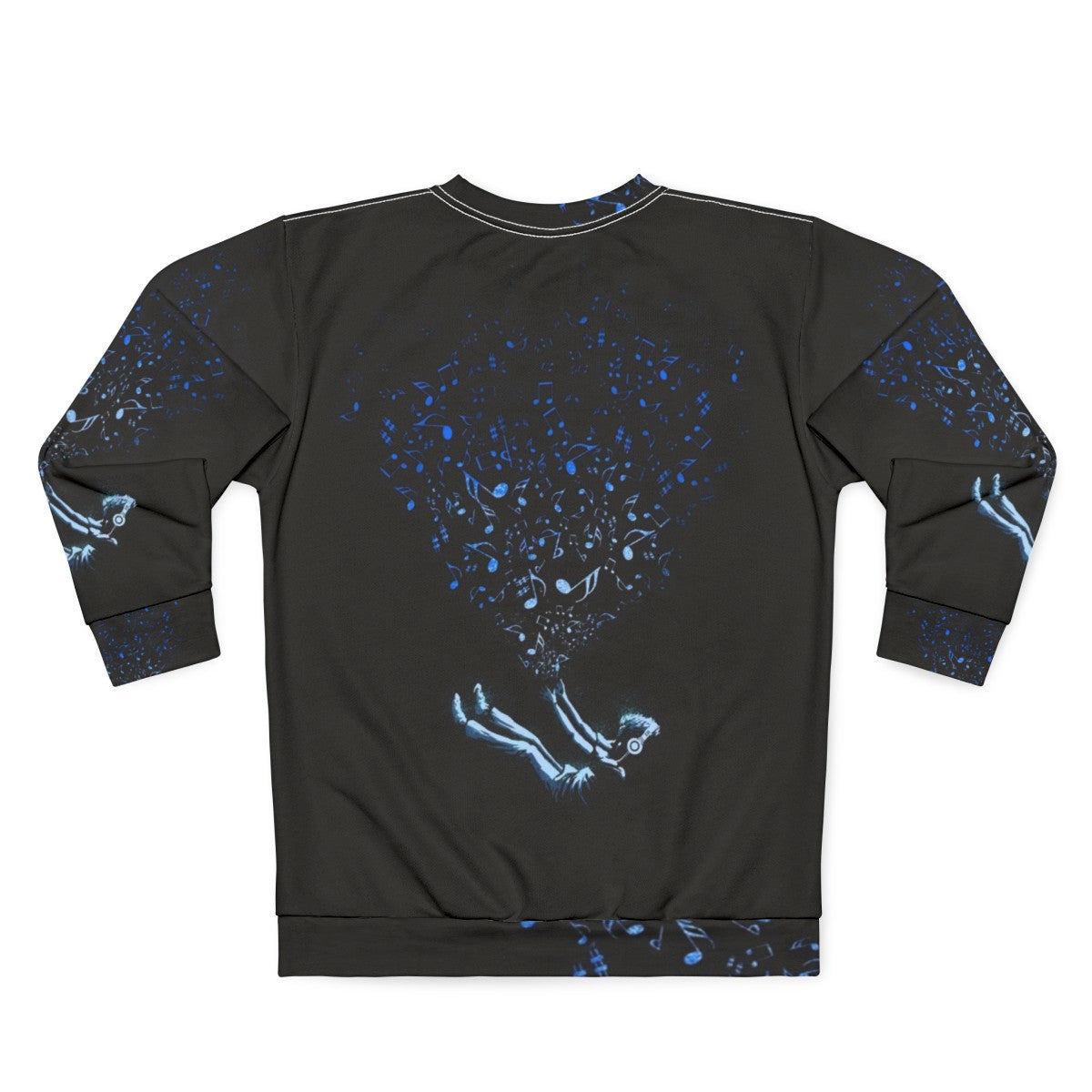 Cosmic Sound Sweatshirt with Music Inspired Design - Back