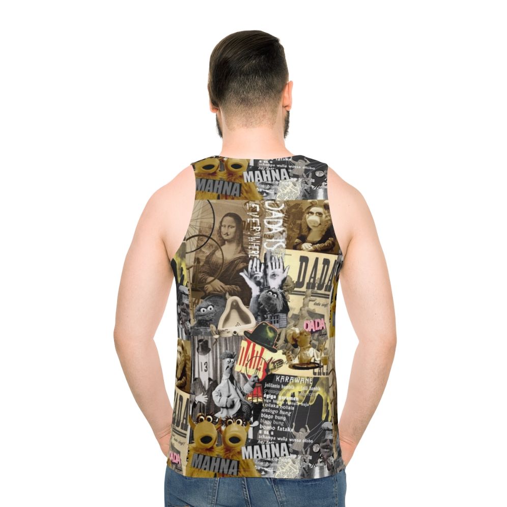 Muppet Dada Collage Unisex Tank Top - men back