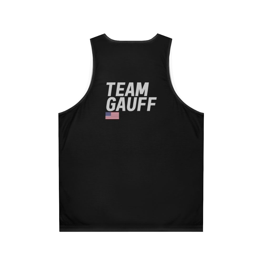 Team Gauff Unisex Tennis Tank Top - Back