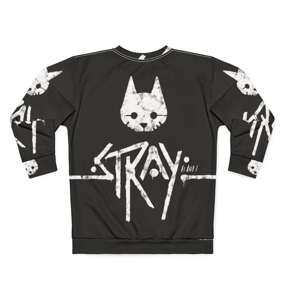 Stray PS5 Gaming Sweatshirt with Cat Logo - Back