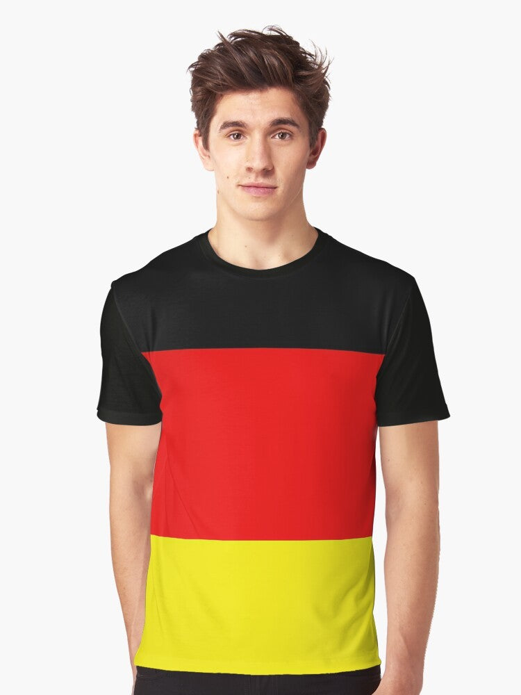 Germany flag graphic t-shirt for travelers and sports enthusiasts - Men