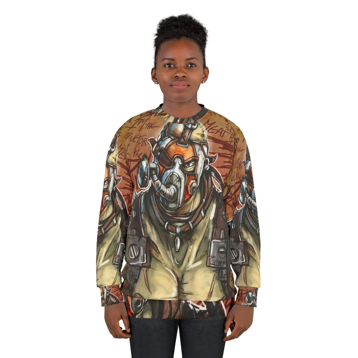 Psycho Sweatshirt 2 - Borderlands Inspired Post-Apocalyptic Fashion - women