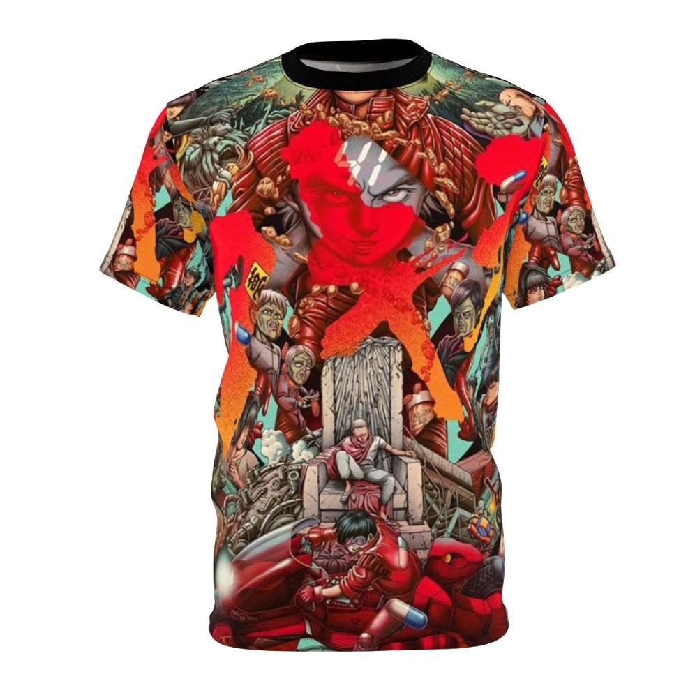 Vintage-inspired Akira anime t-shirt featuring the iconic Neo Tokyo design