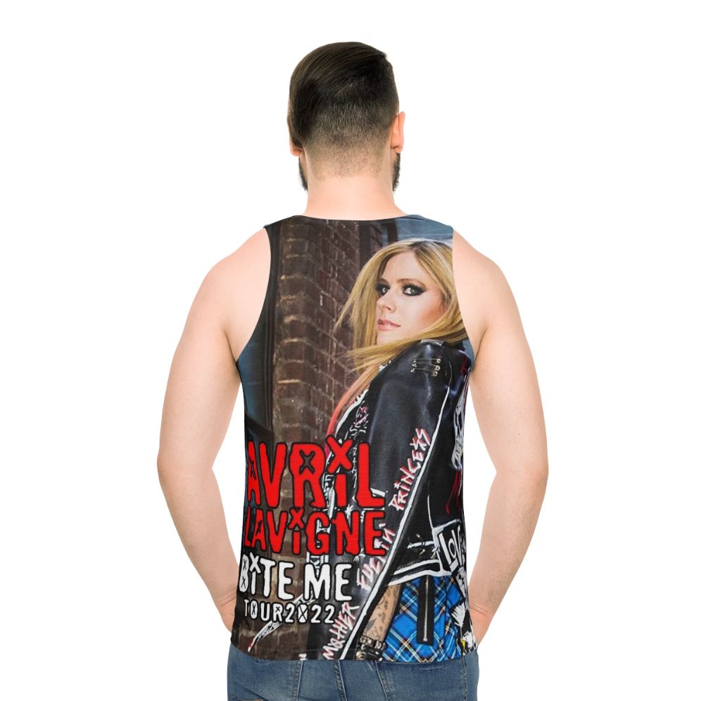 Avril Lavigne Unisex Concert Merch Tank Top - men back