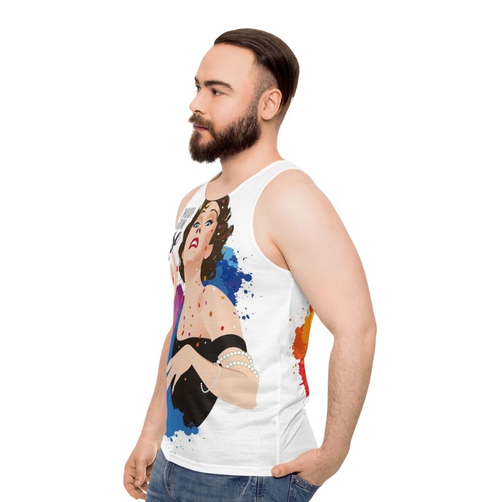 Unisex close up classic cinema tank top - men side