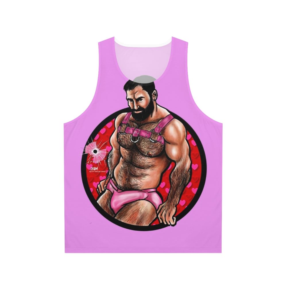 Muscle Bear Wearing Unisex Tank Top