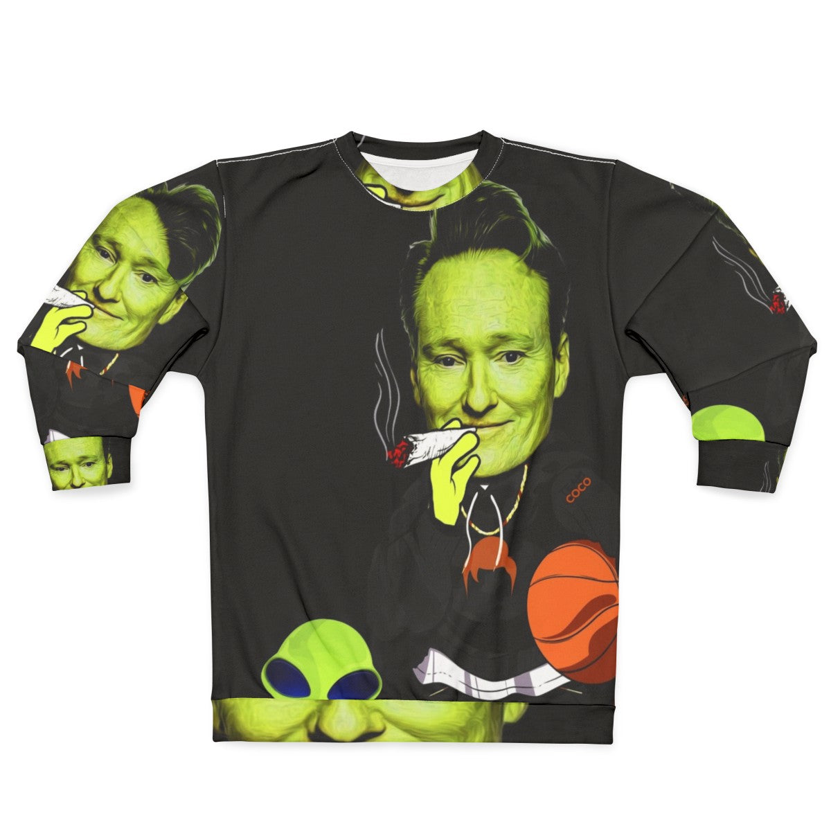 Team Coco Out of Space Sweatshirt for Alien Basketball Fans