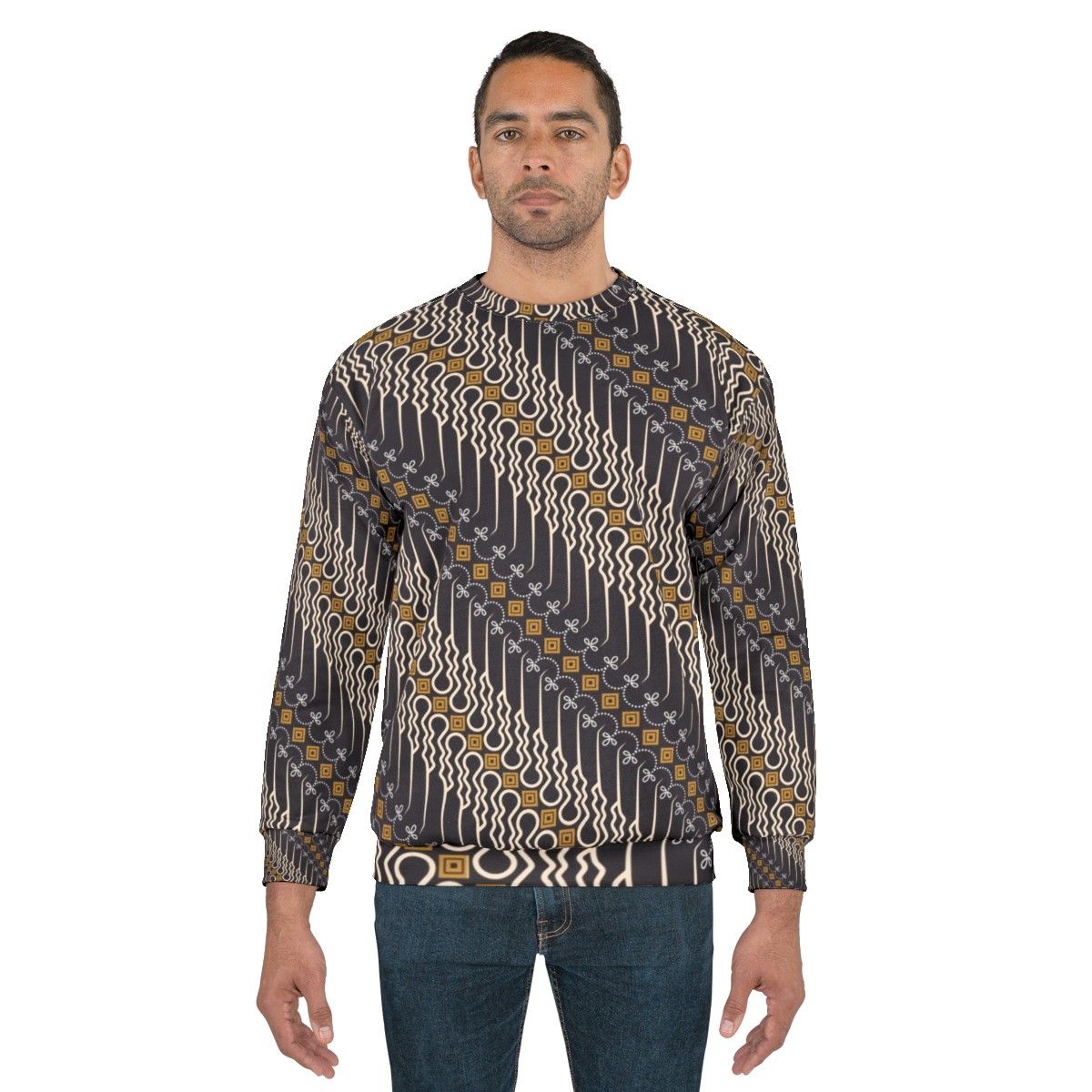 Batik Parang Motif Sweatshirt - men