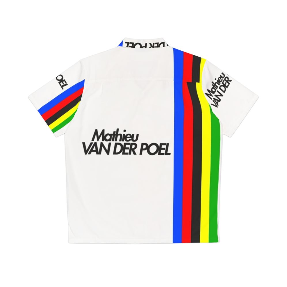 Mathieu Van Der Poel Cycling Hawaiian Shirt - Back