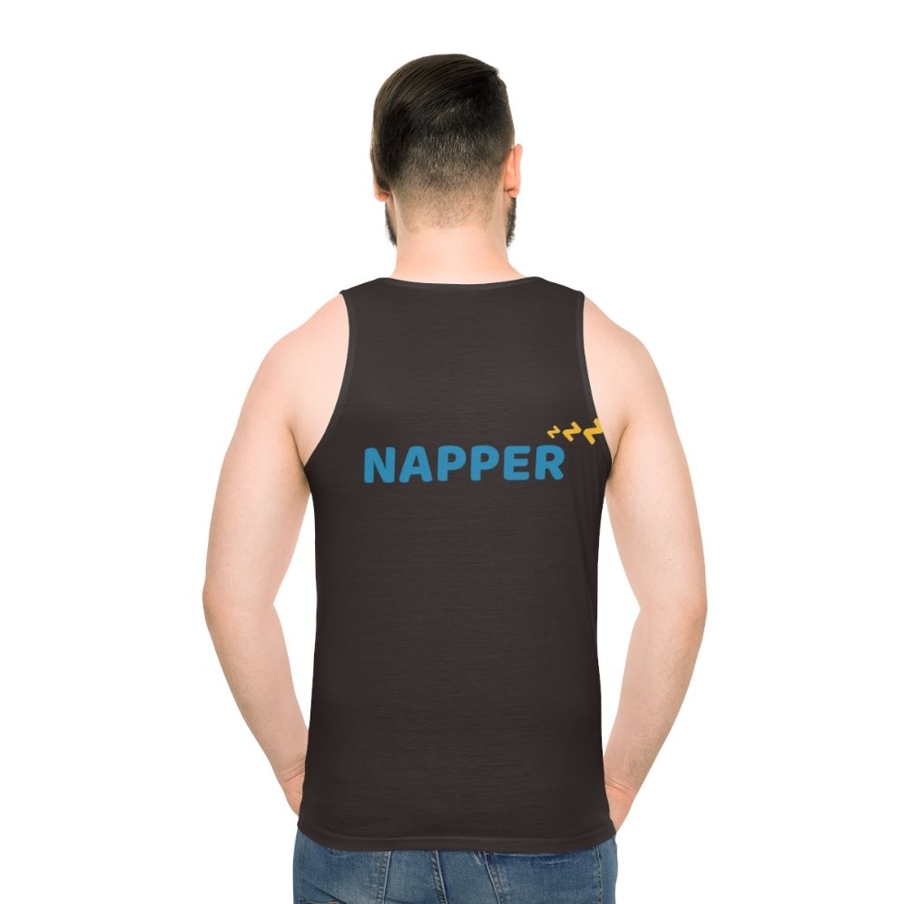 Napping enthusiast unisex tank top - men back