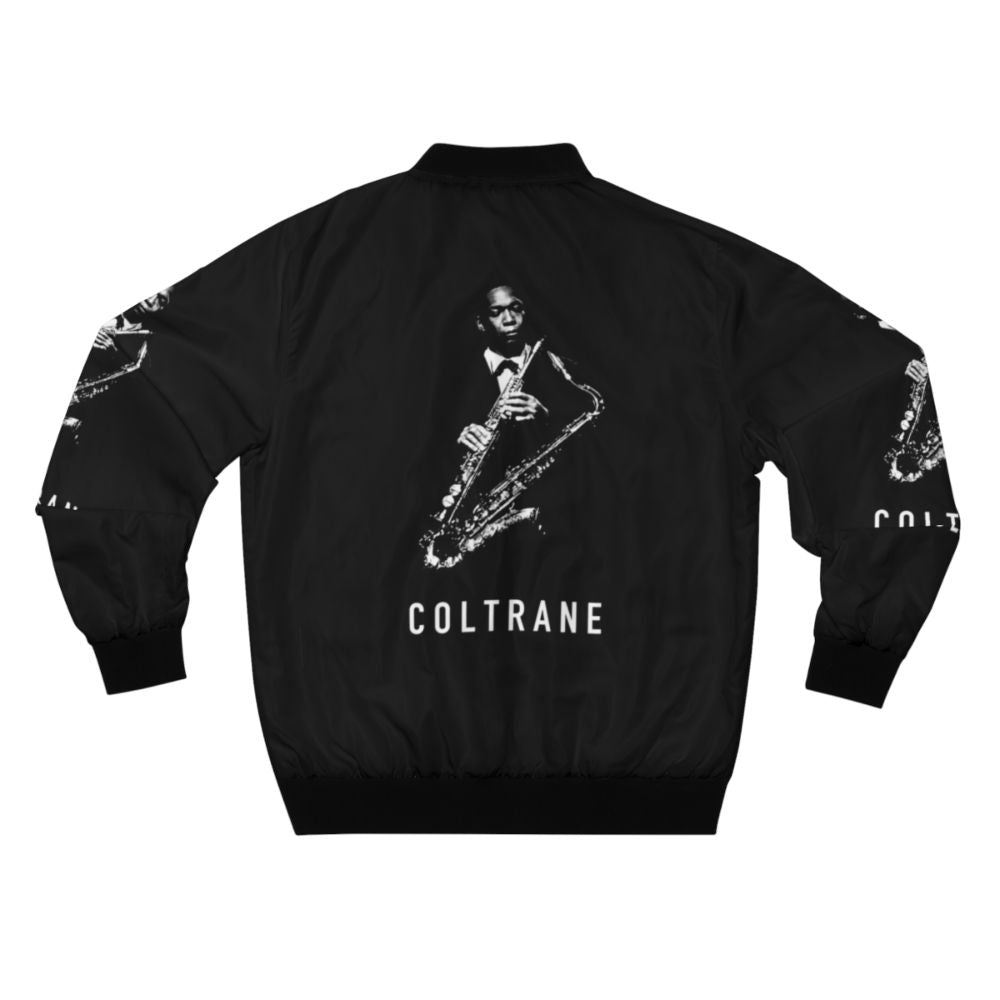 Coltrane Saxophone Bomber Jacket with Jazz Musician Design - Back