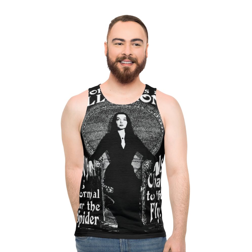 Morticia Addams "Normal is an Illusion" Unisex Tank Top - men