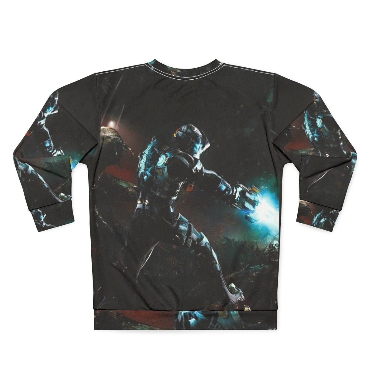 Dead Space Themed Sweatshirt with Iconic Video Game Imagery - Back