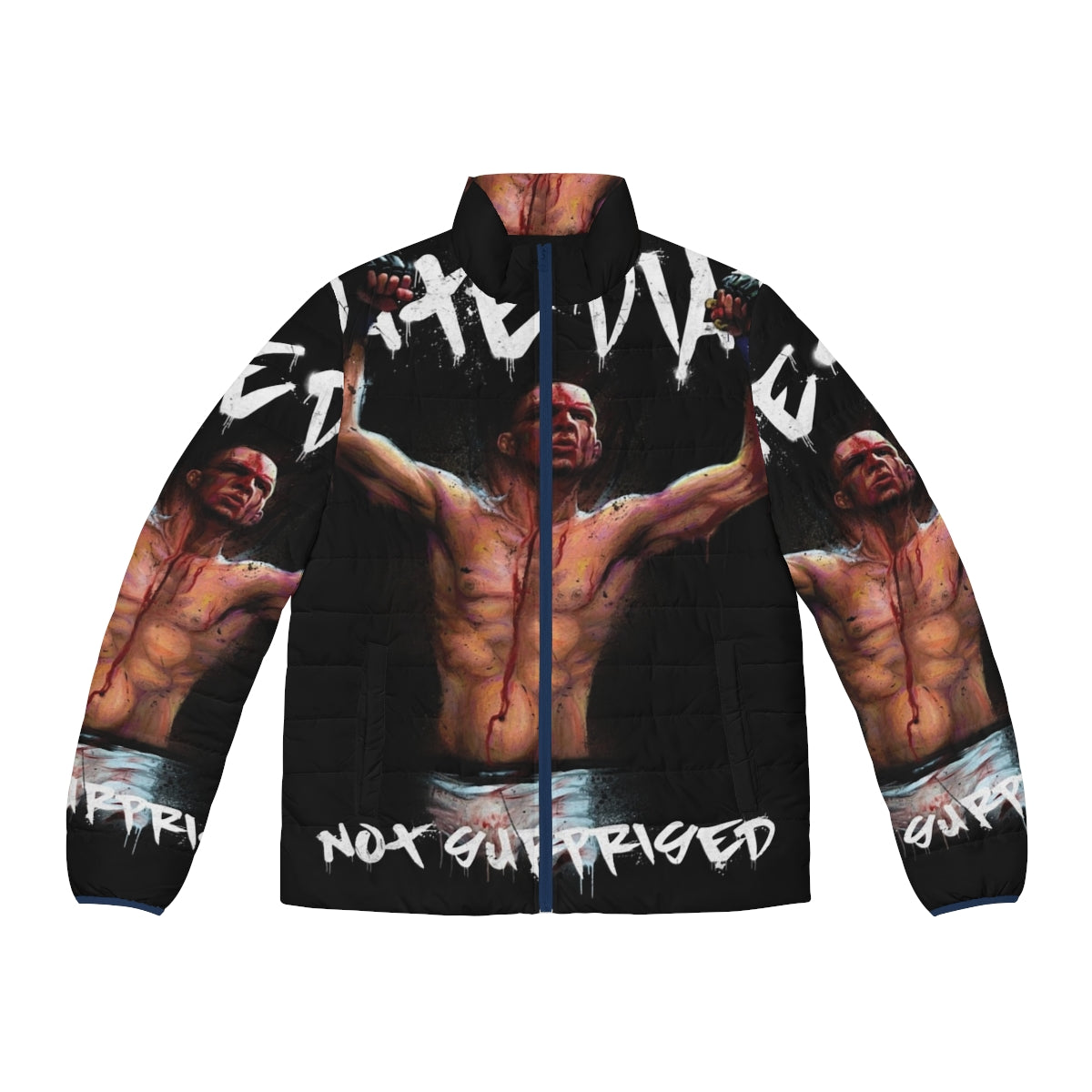 Nate Diaz Puffer Jacket - MMA Inspired Streetwear for Fans