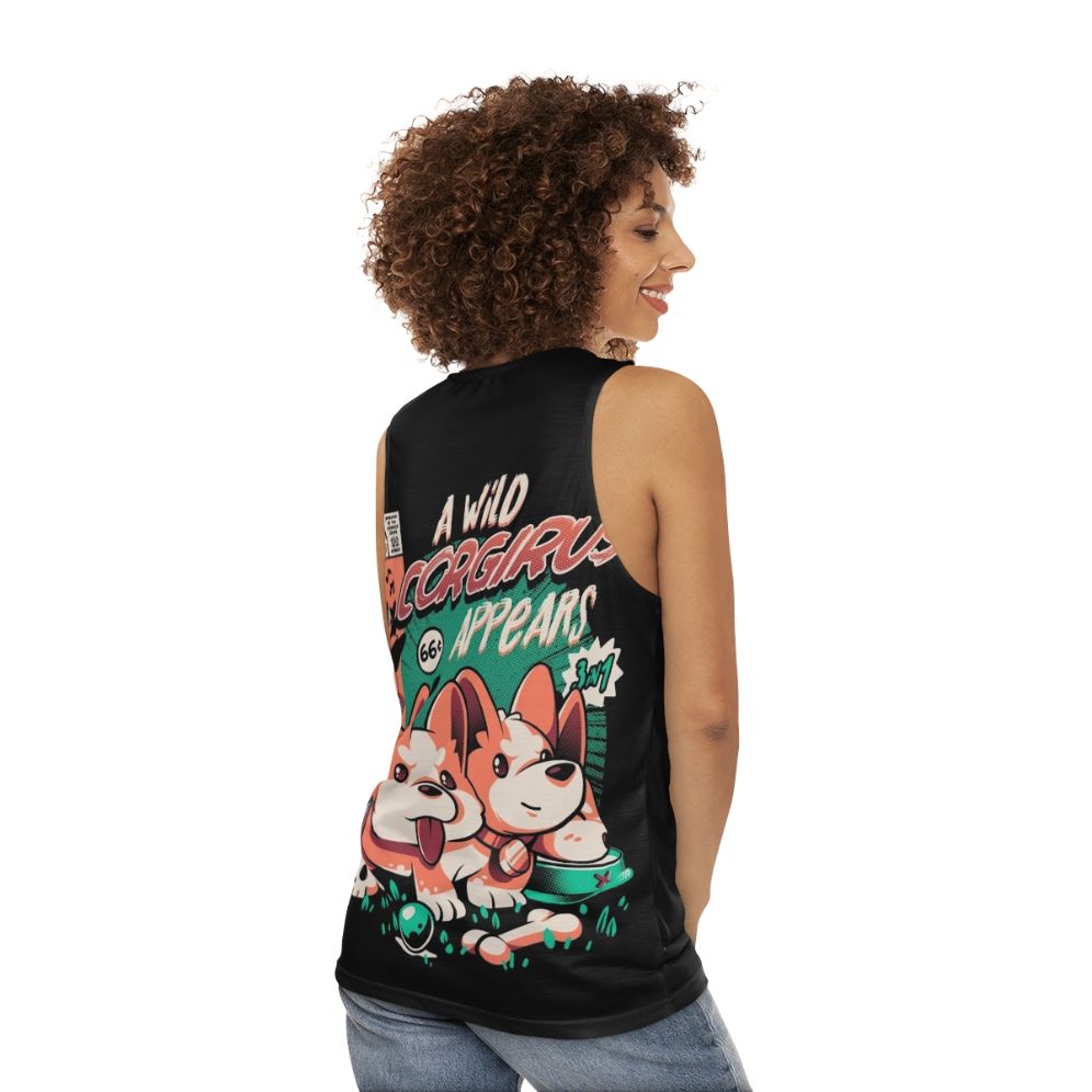 Magical Corgi Unisex Tank Top - women back