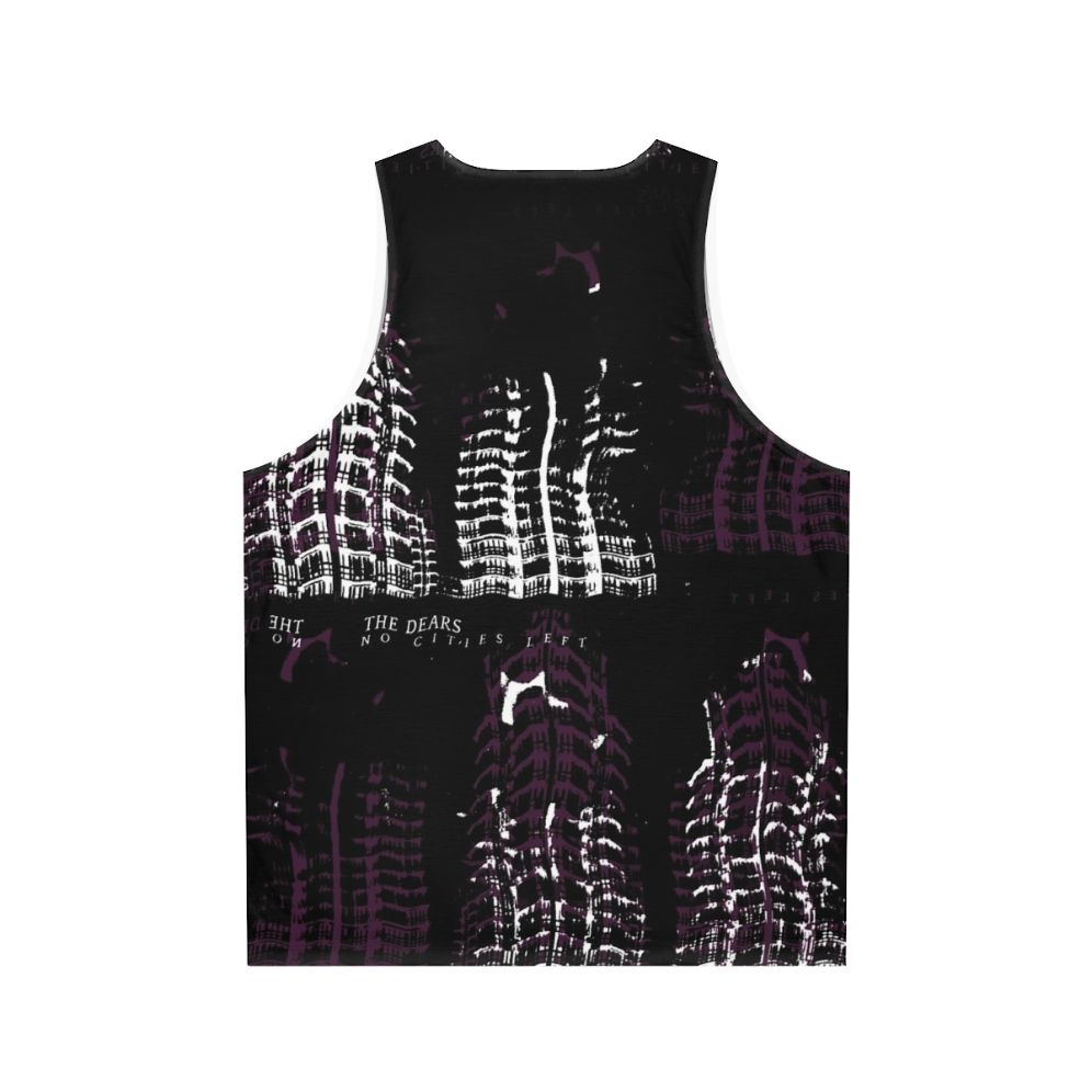 Vintage-style unisex tank top featuring a music band logo - Back