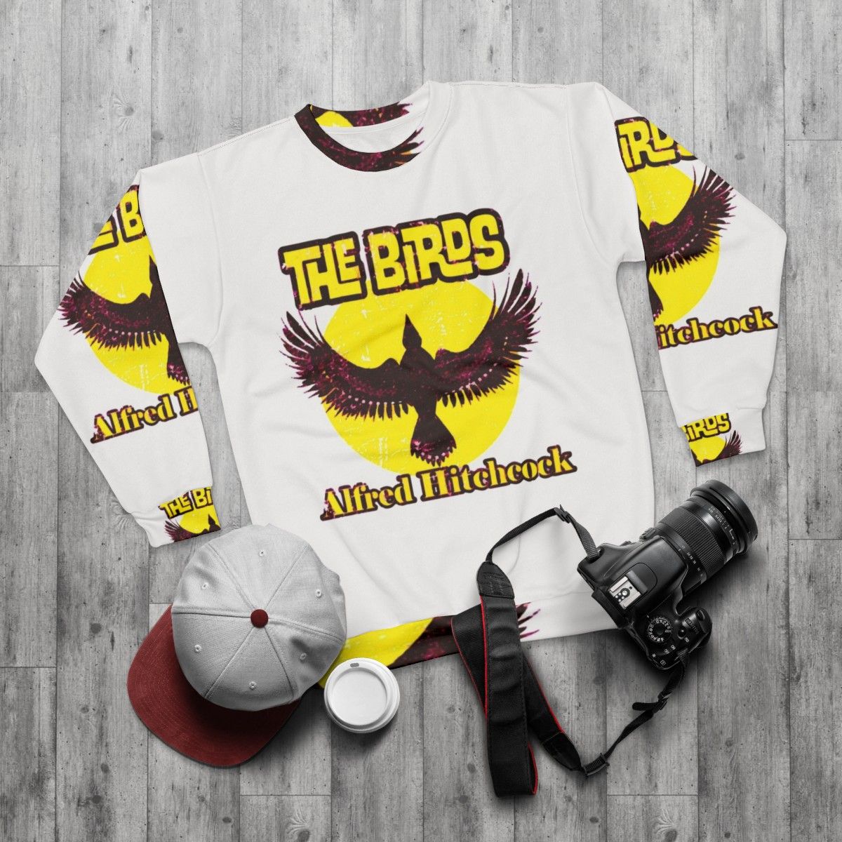 Alfred Hitchcock's 'The Birds' Classic Movie Sweatshirt - flat lay