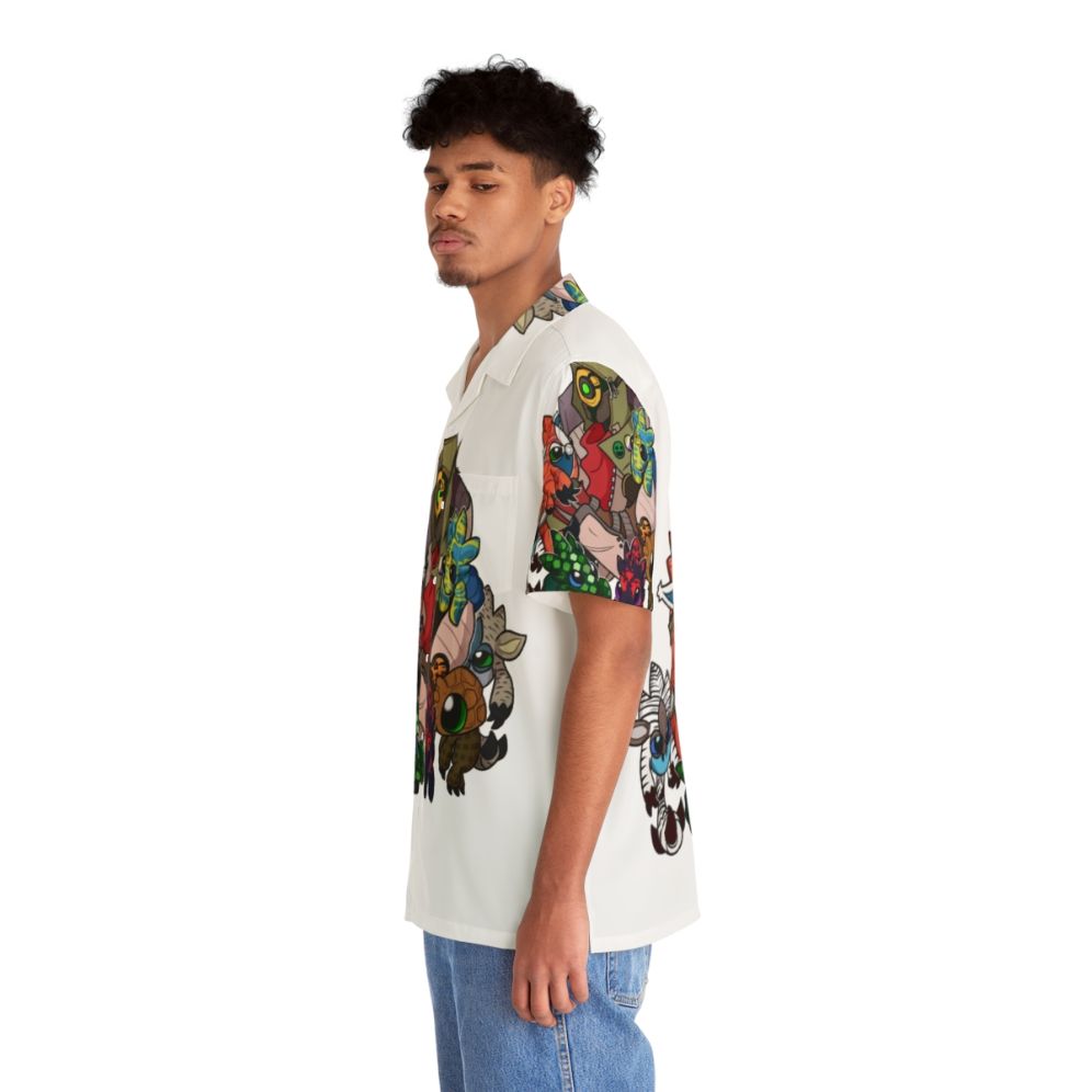 Borderlands 3 Fl4k Hawaiian Shirt - Tropical gaming-inspired button up shirt - People Left