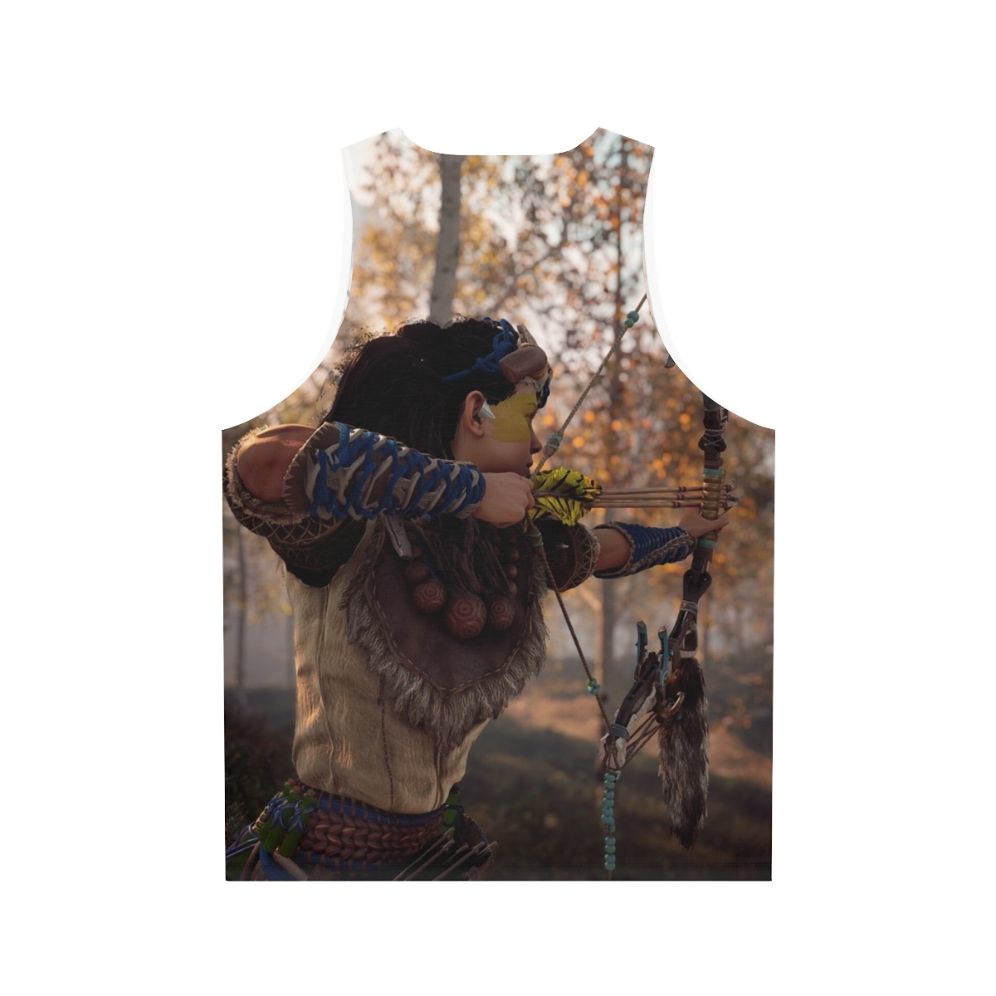 Horizon Zero Dawn Aloy Bow and Arrow Unisex Tank Top - Back