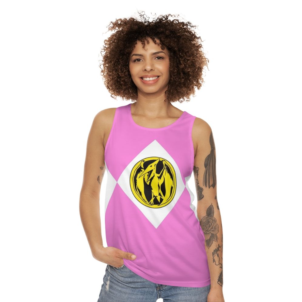 Pink Ranger Dinosaur Power Rangers Unisex Tank Top - women