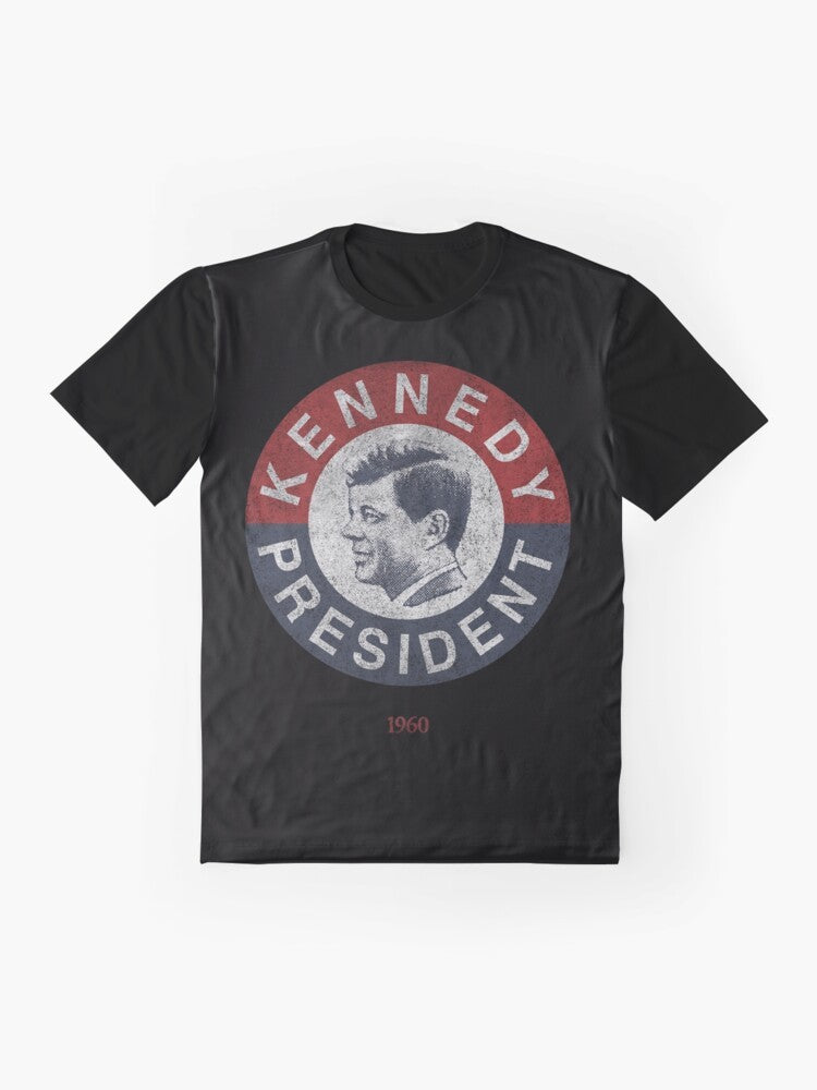 Vintage 1960s Kennedy for President graphic t-shirt - Flat lay