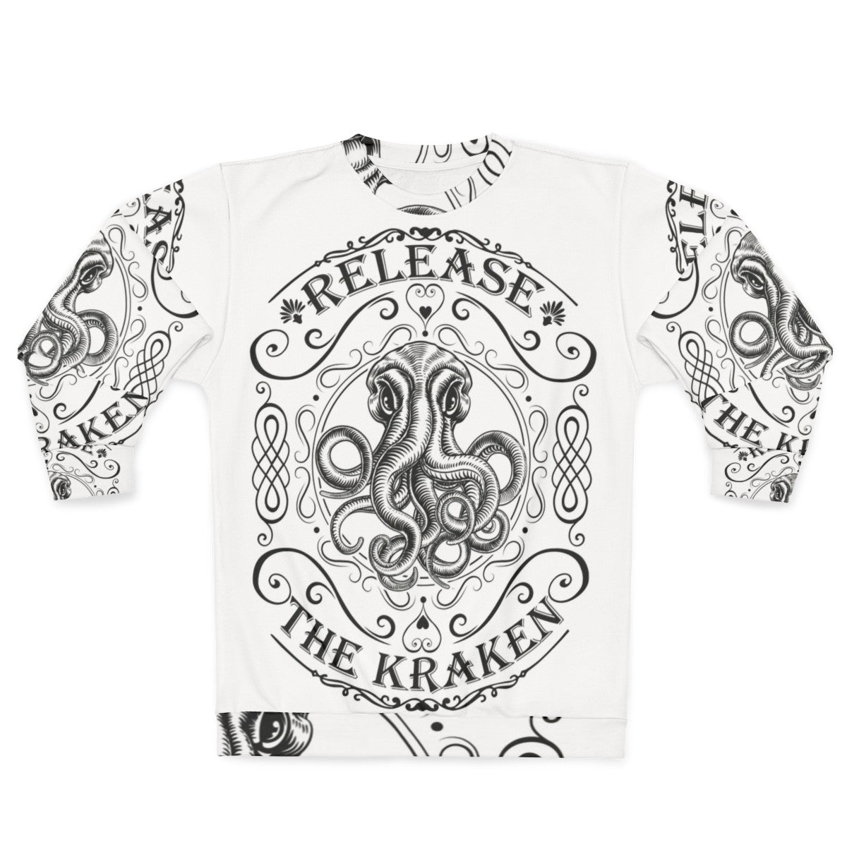 Release the Kraken mythological creature sweatshirt